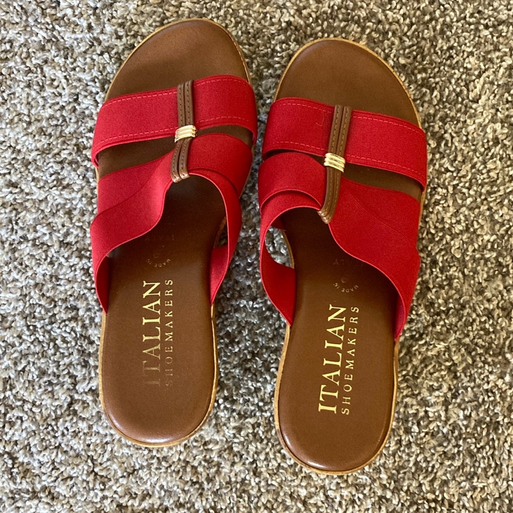 Italian Shoemakers Red Women's Sandals